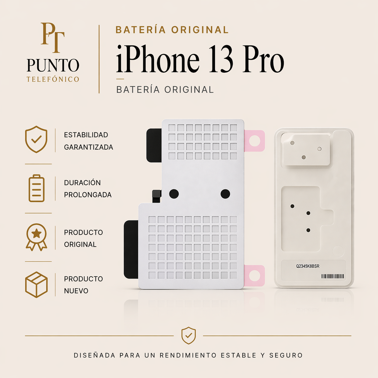 Batería original iPhone 13 Pro