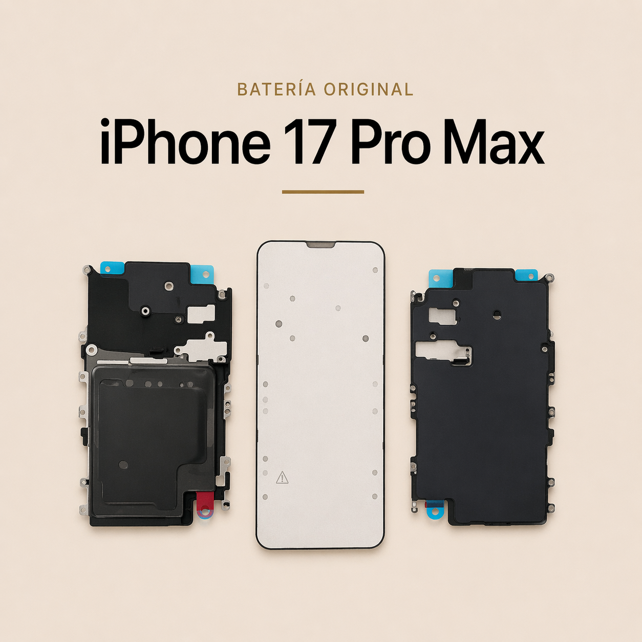 Batería original de iPhone 17 pro max